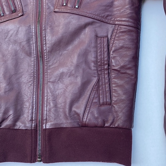 New G by GUESS Men's Mozo Faux-Leather Jacket - Picture 9 of 11